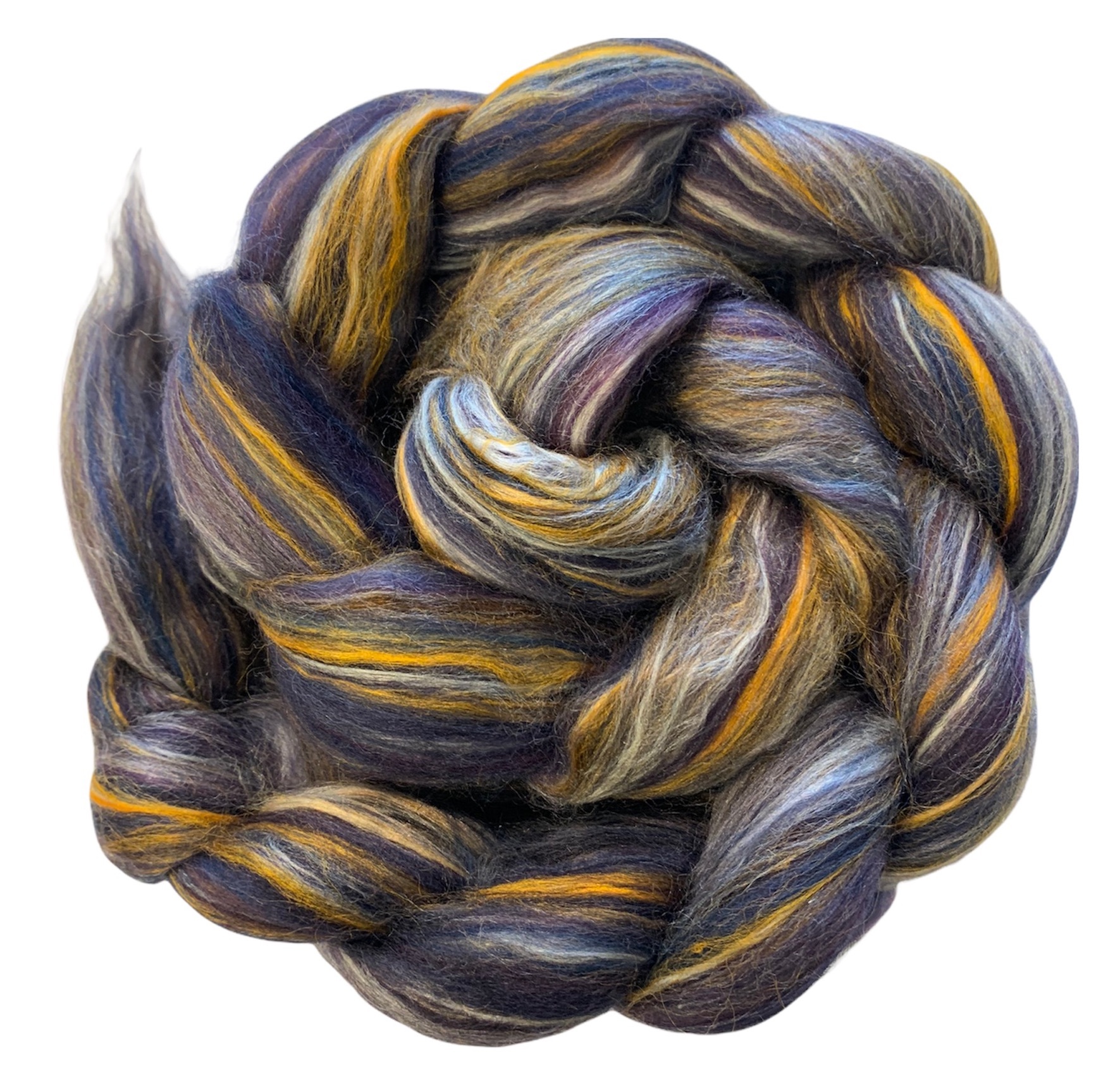 merino wool 75g sari silk and linen Mixed creative fibre pack for use with a blending board for spinning or felting